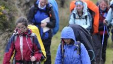 DofE students on a walking trip