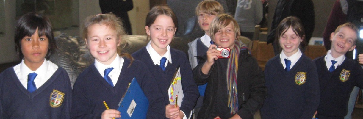 Children visiting a museum