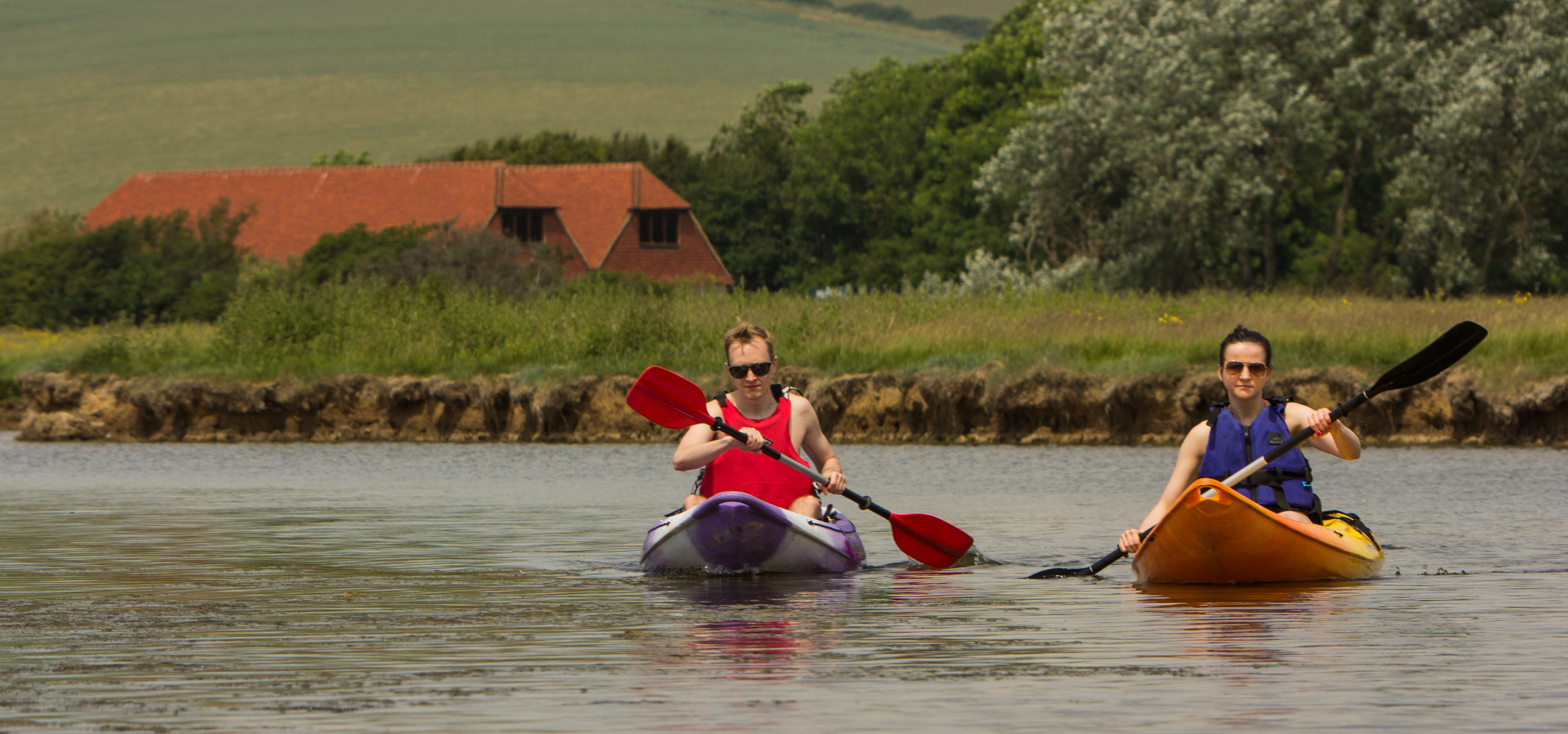 two kayak clients